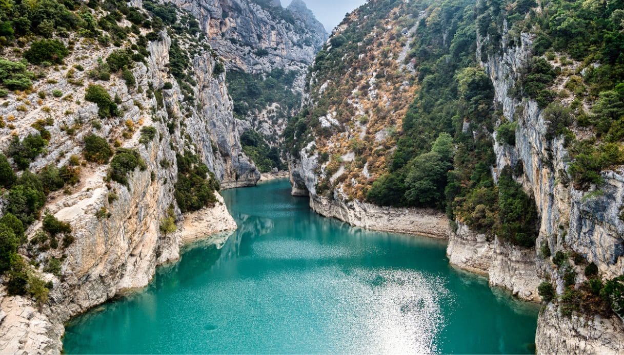 Vista dall'alto delle Gorges du Verdon