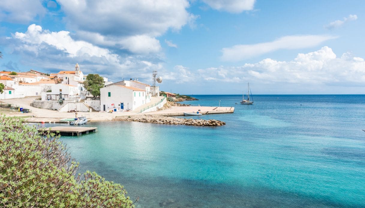 Baia di Cala Oliva, sull'isola di Asinara