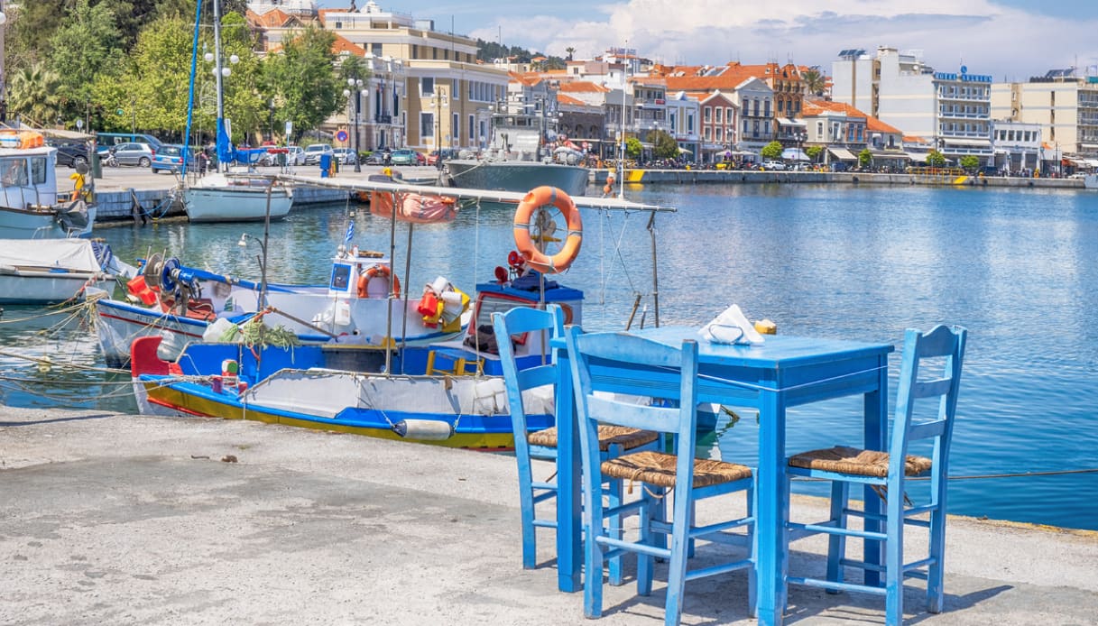 Mitilene, città dell'isola di Lesbo