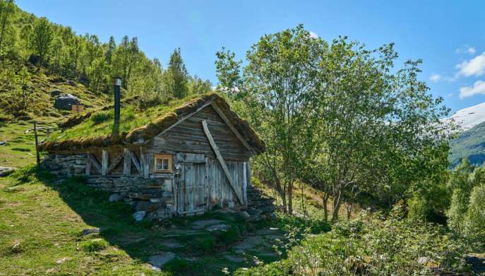 Cottage tetto verde Geirangerfjord