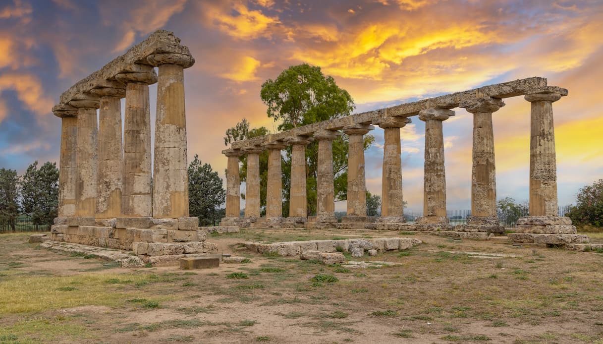 Metaponto, Tempio di Era al tramonto