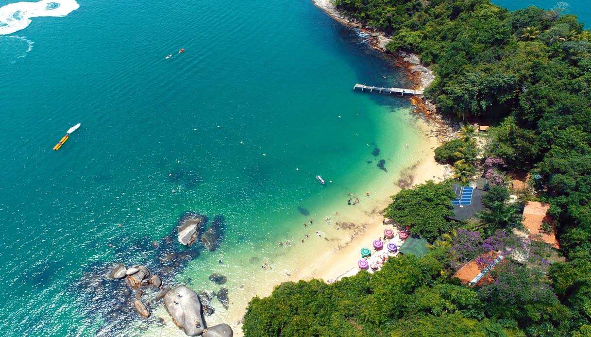 Splendida veduta aerea di Paraty
