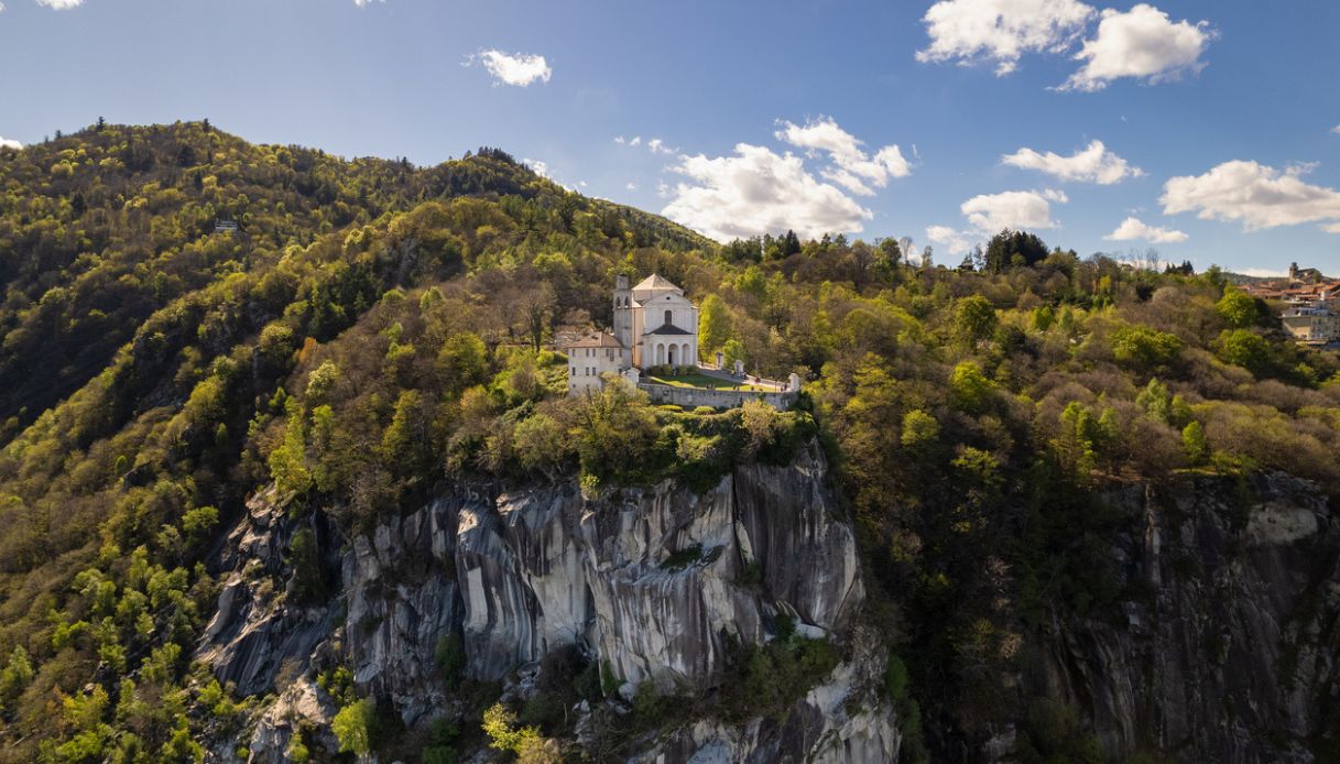 Veduta aerea del Santuario della Madonna del Sasso