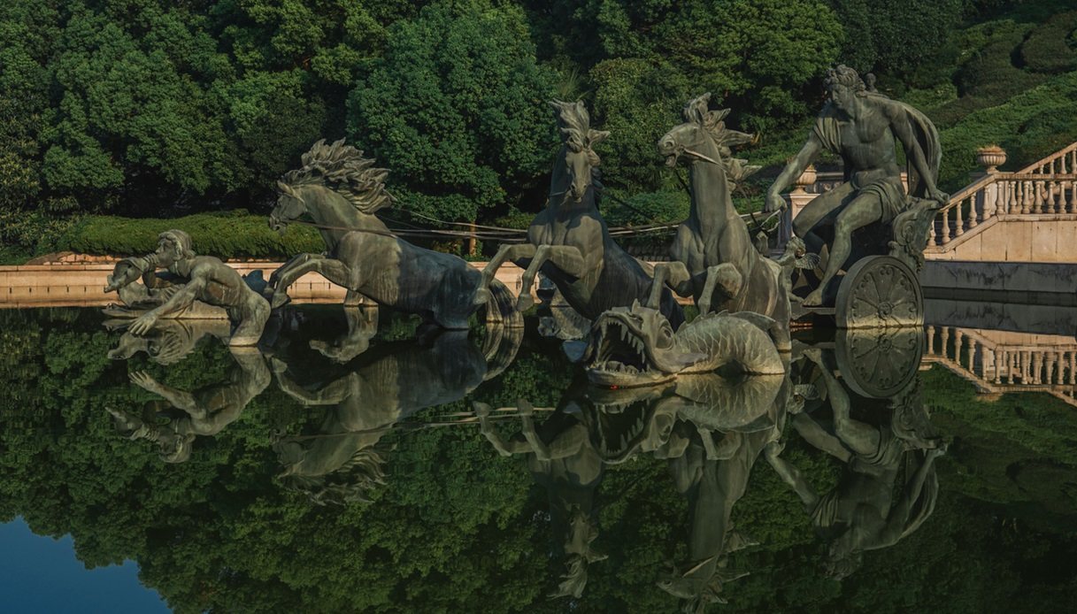 Fontaine d'Apollon di Tianducheng, in Cina