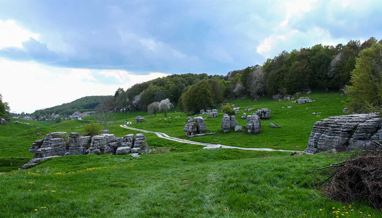 La splendida Valle delle Sfingi, in Lessinia