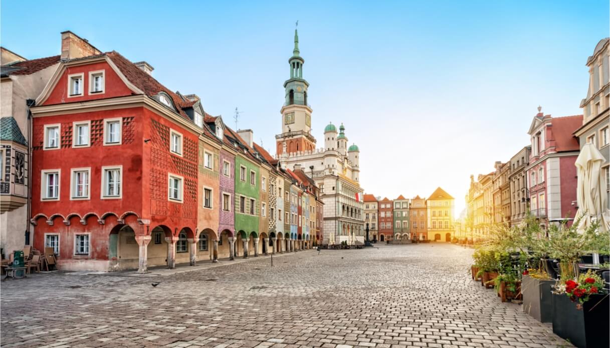 Vista sulla città di Poznan