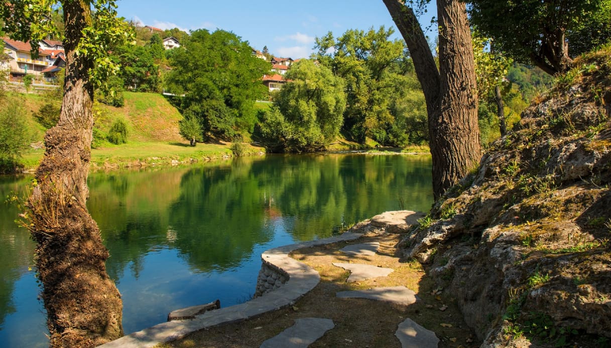 Fiume Vrbas a Banja Luka