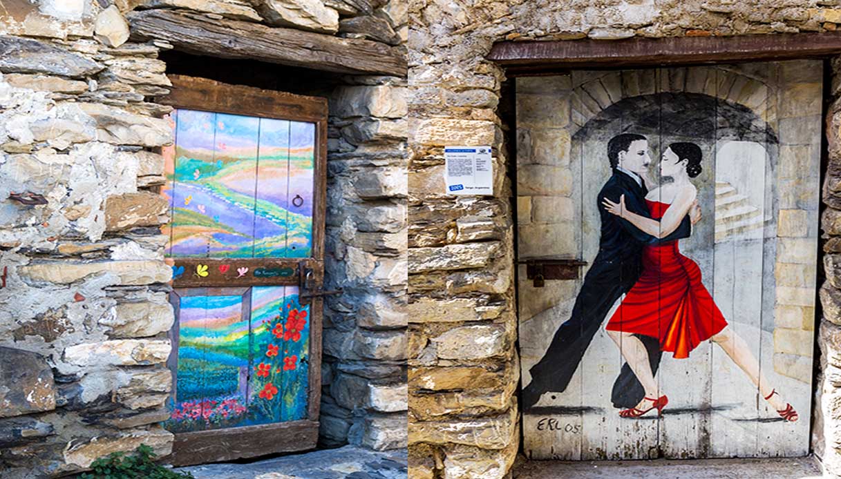 valloria paese porte dipinte