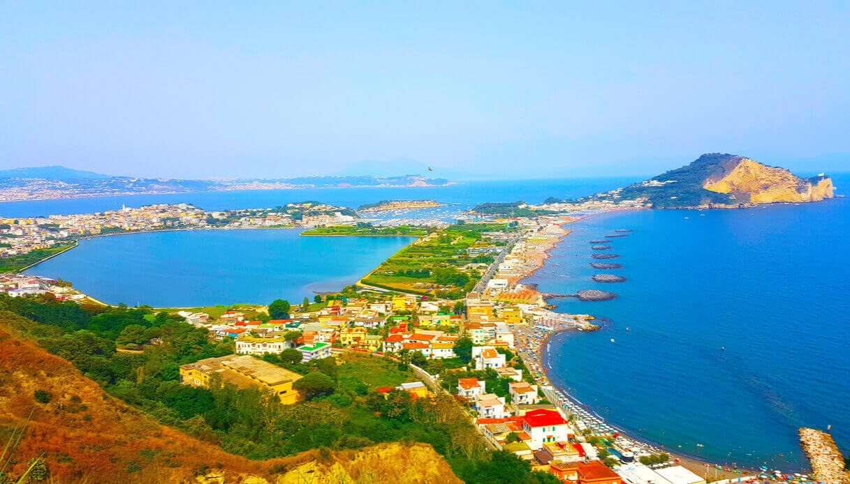 Panorama dall'alto di Bacoli