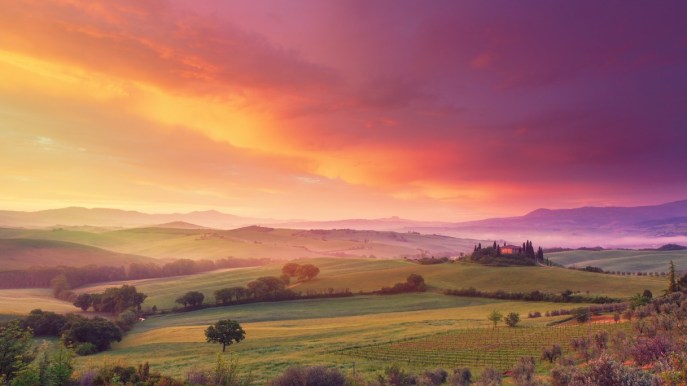 Dall’alba al tramonto: il panorama italiano che cambia con le luci del Sole