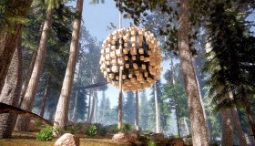 Dormire in una biosfera sospesa in mezzo alla natura