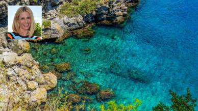 Michelle Hunziker innamorata delle Eolie, isole vulcaniche da sogno