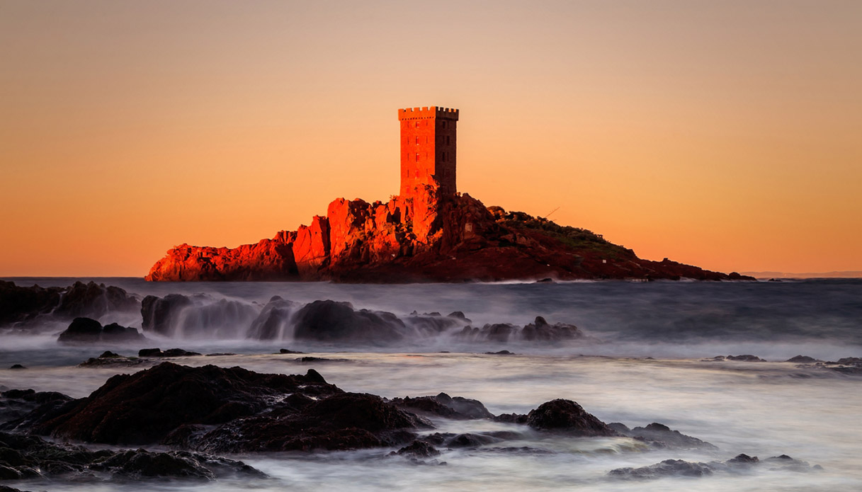 Cap Dramont visto all'alba