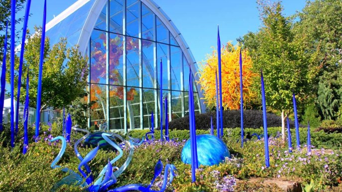 Il giardino di vetro che sembra uscito da una favola