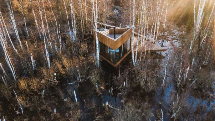 Puoi dormire in una villa nascosta nella foresta