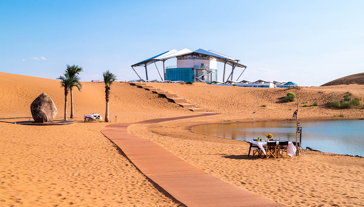 La guest room nel deserto