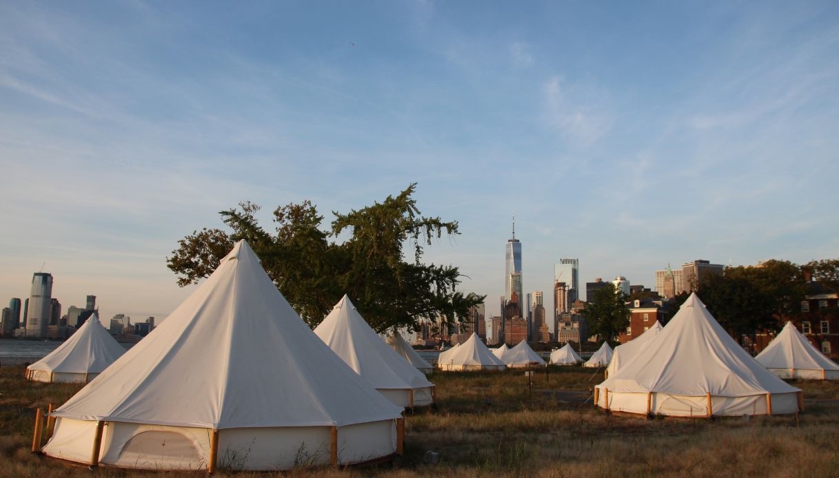 Il glamping mozzafiato sull'isola di Governors a New York
