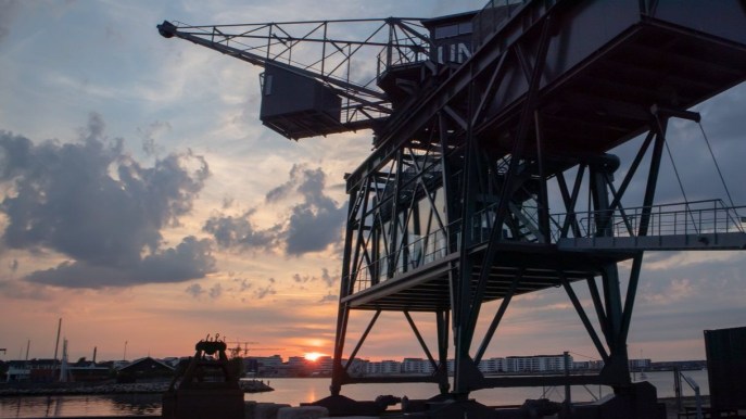 Prima era una gru industriale, ora è un hotel esclusivo per due persone