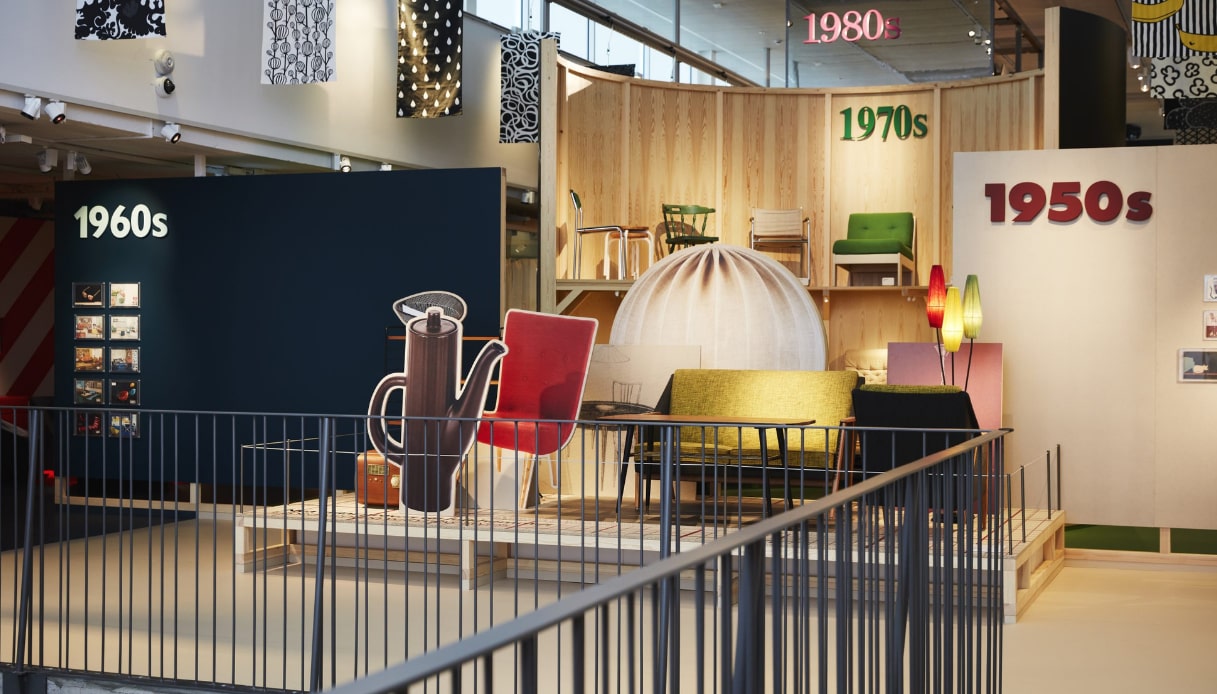 Un'immagine del nuovo allestimento dell'Ikea Museum