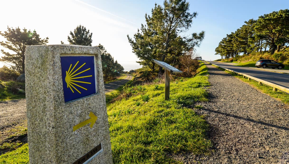 Il simbolo segnaletico del Cammino di Santiago