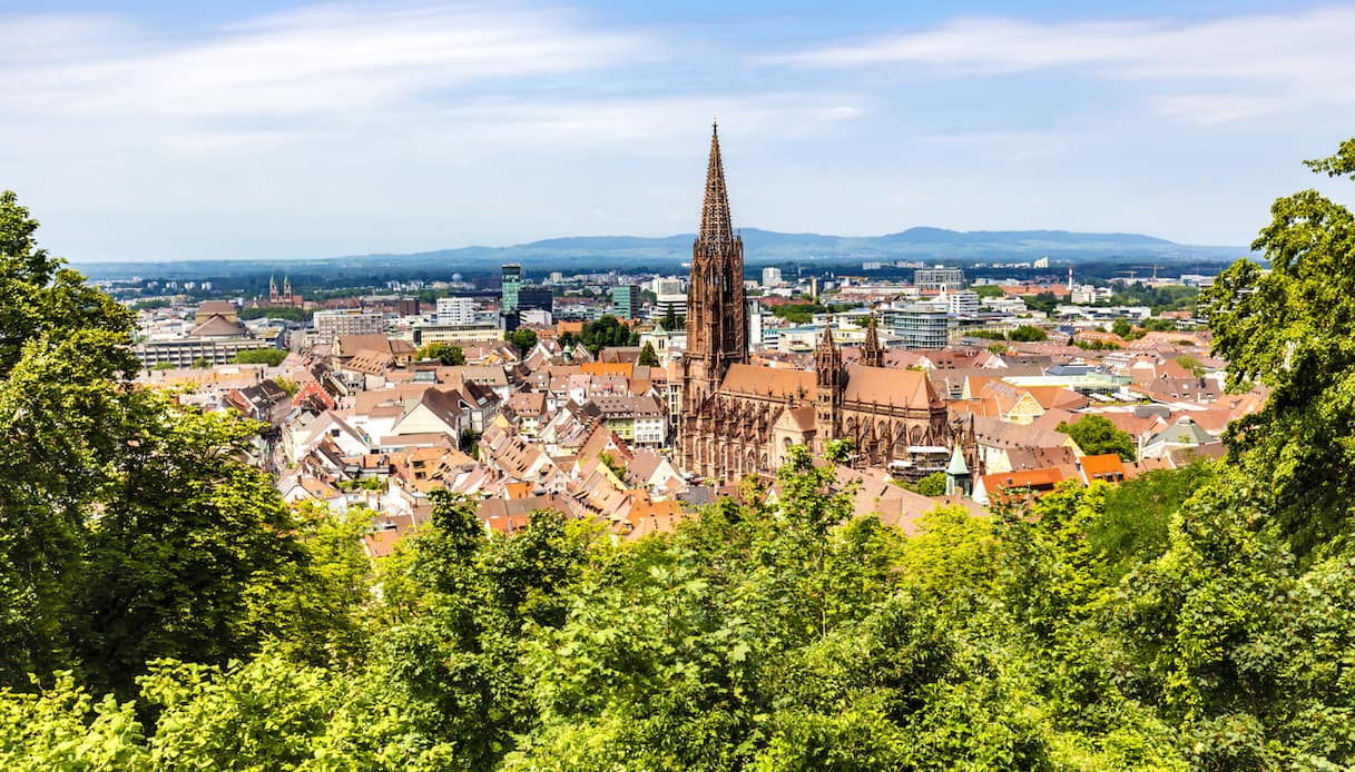 Vista sulla città di Friburgo
