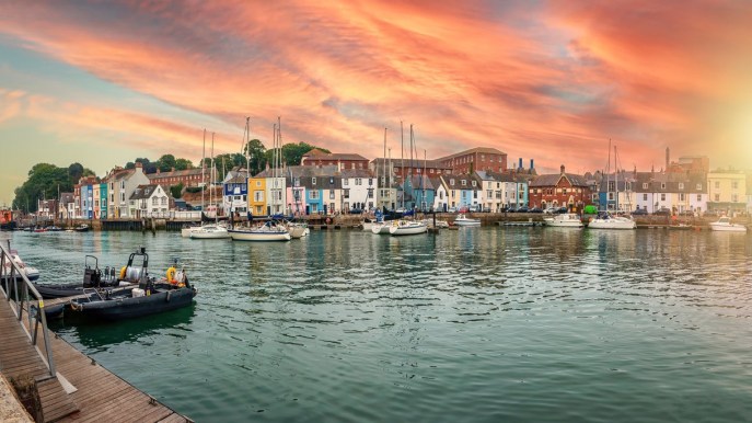 Weymouth e le antiche rovine del Castello di Sandsfoot