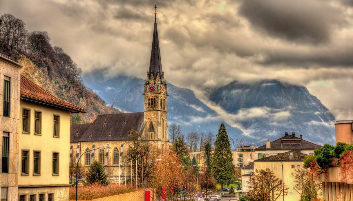 Scorcio di una strada di Vaduz