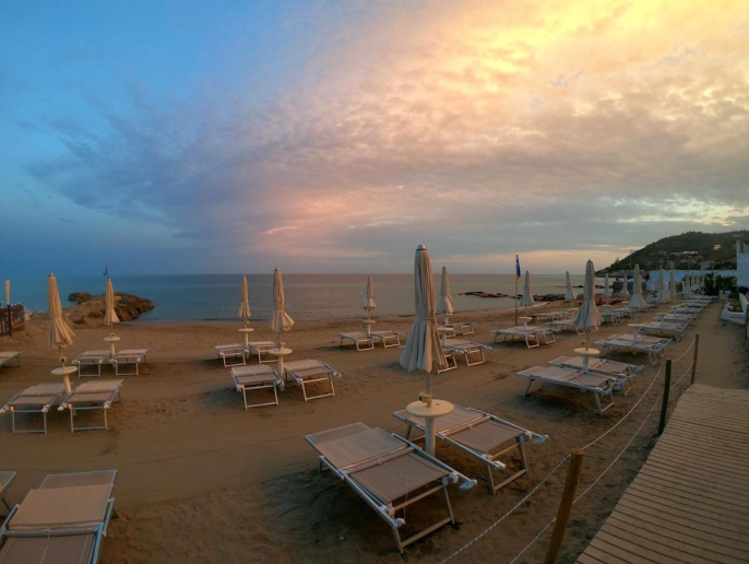 Panoramica della spiaggia Bagni Tortuga