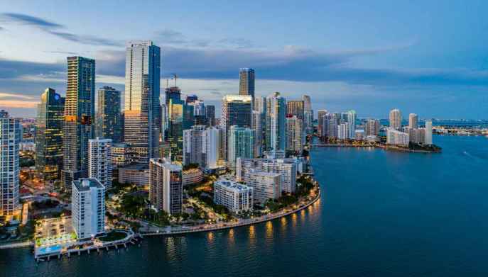 Cityscape di Downtown Miami