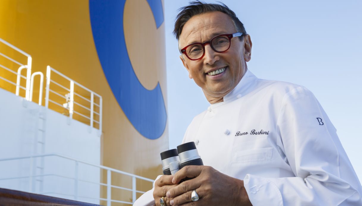 Chef Bruno Barbieri su nave Costa