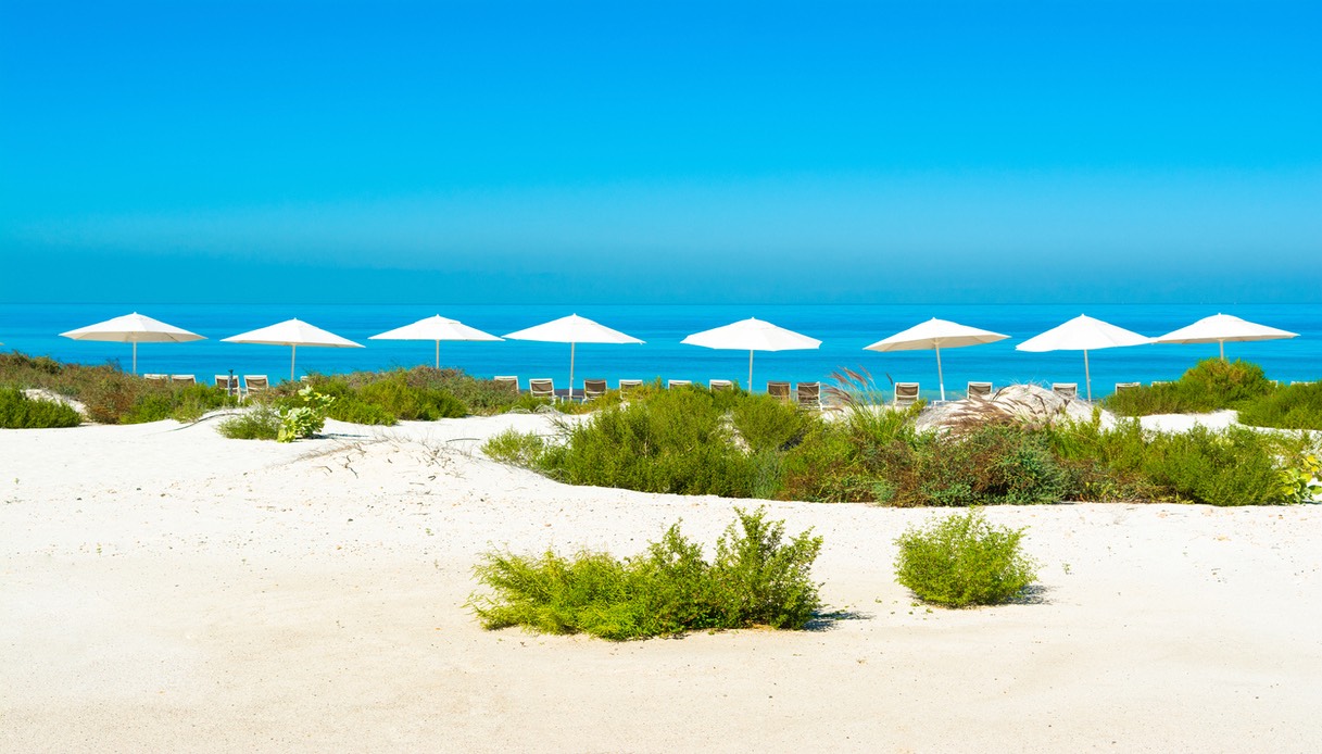 La meraviglia della spiaggia Saadiyat Beach, Abu Dhabi