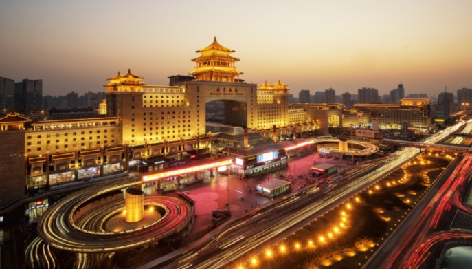 Stazione treni Beijing Cina