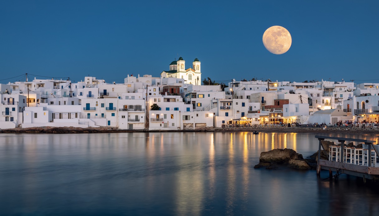 Naoussa a Paros, in Grecia
