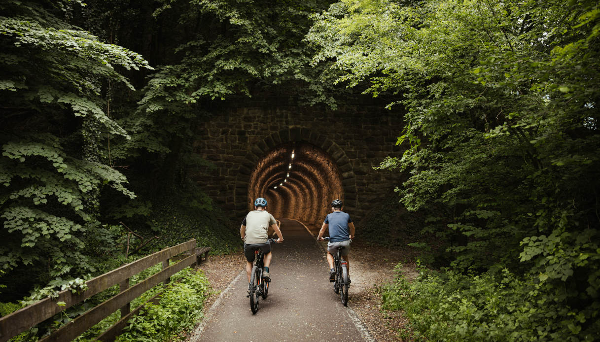 Affrontare le gallerie in bici in Alto Adige