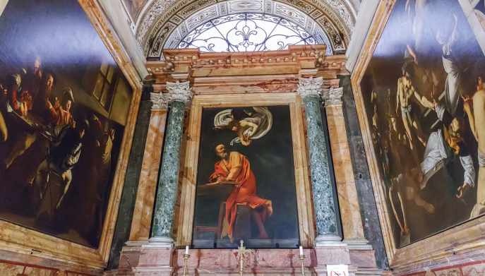 Quadri di Caravaggio nella Cappella Contarelli