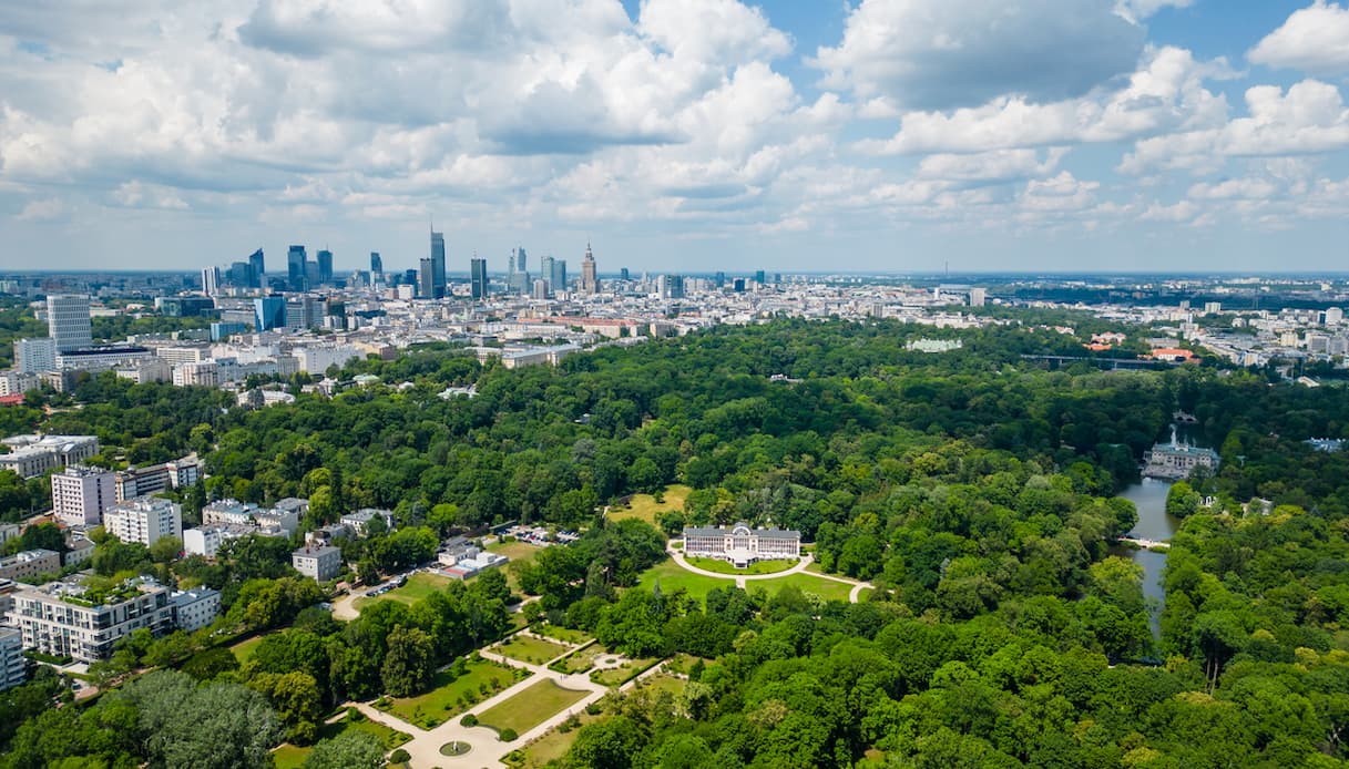 Łazienki Park, Polonia