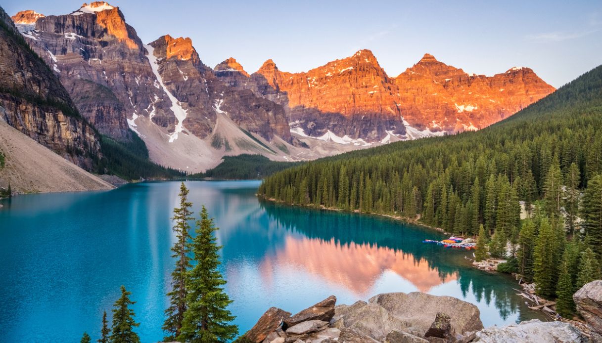 Veduta sul Lago Moreno, Parco Nazionale Banff