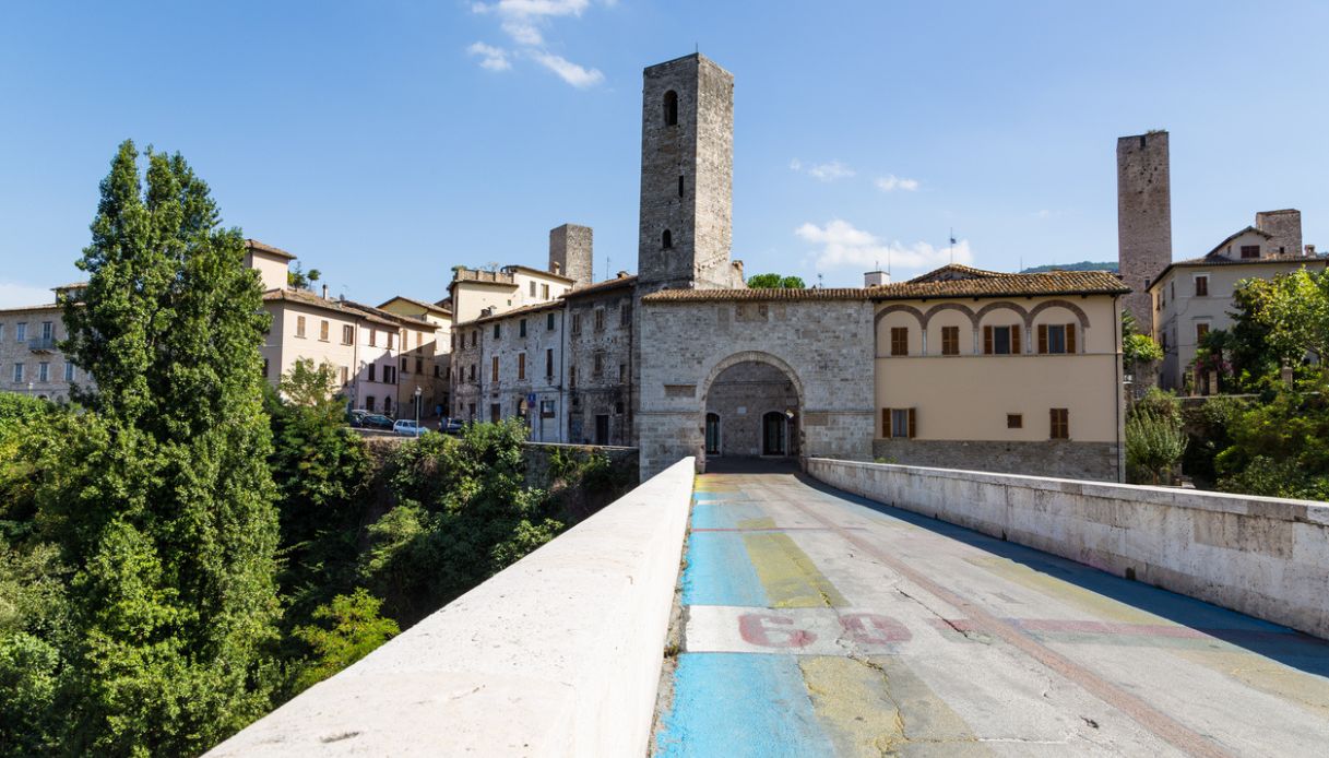 Veduta sul Ponte sul Tronto ad Ascoli Piceno