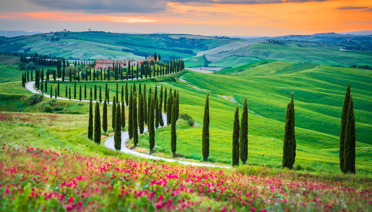 Val d'Orcia, primavera