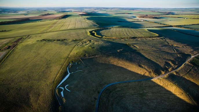 Cavallo Bianco di Uffington, un misterioso gigante preistorico di pietra