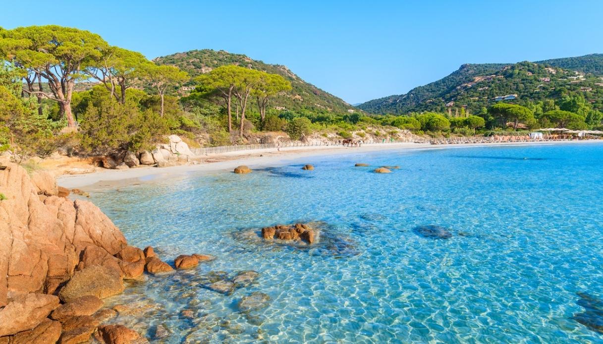 spiaggia di Palombaggia in Corsica con i bambini