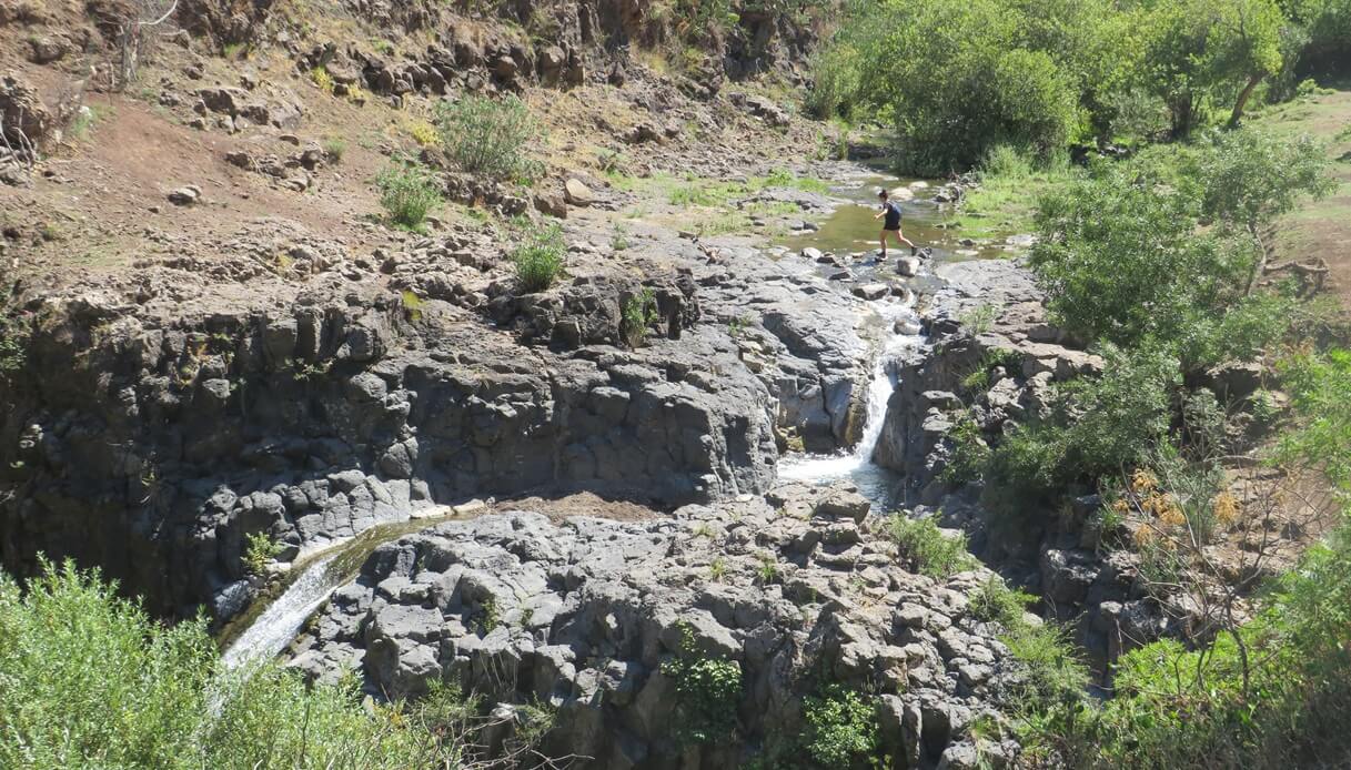 Cascate dell'Oxena a Militello in Val di Catania, Sicilia