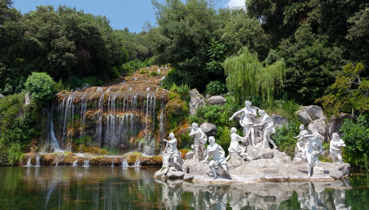 Fontana nel parco della Reggia di Caserta