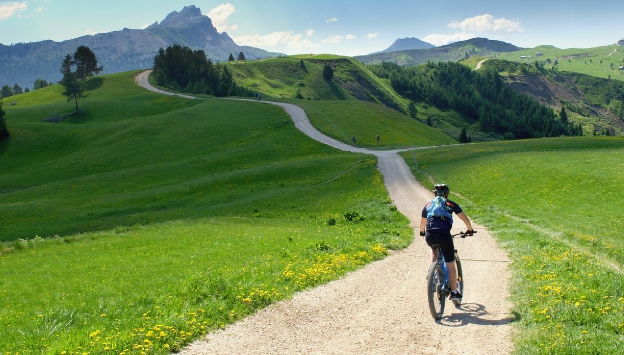 Sentieri in bici nelle Dolomiti