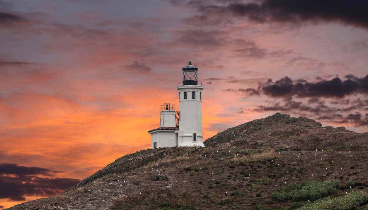 Faro sull'isola di Anacapa