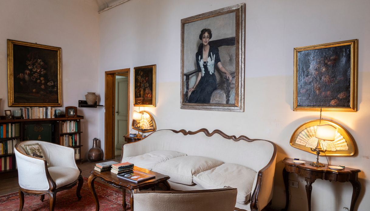 Gli interni di Villa Rezzola