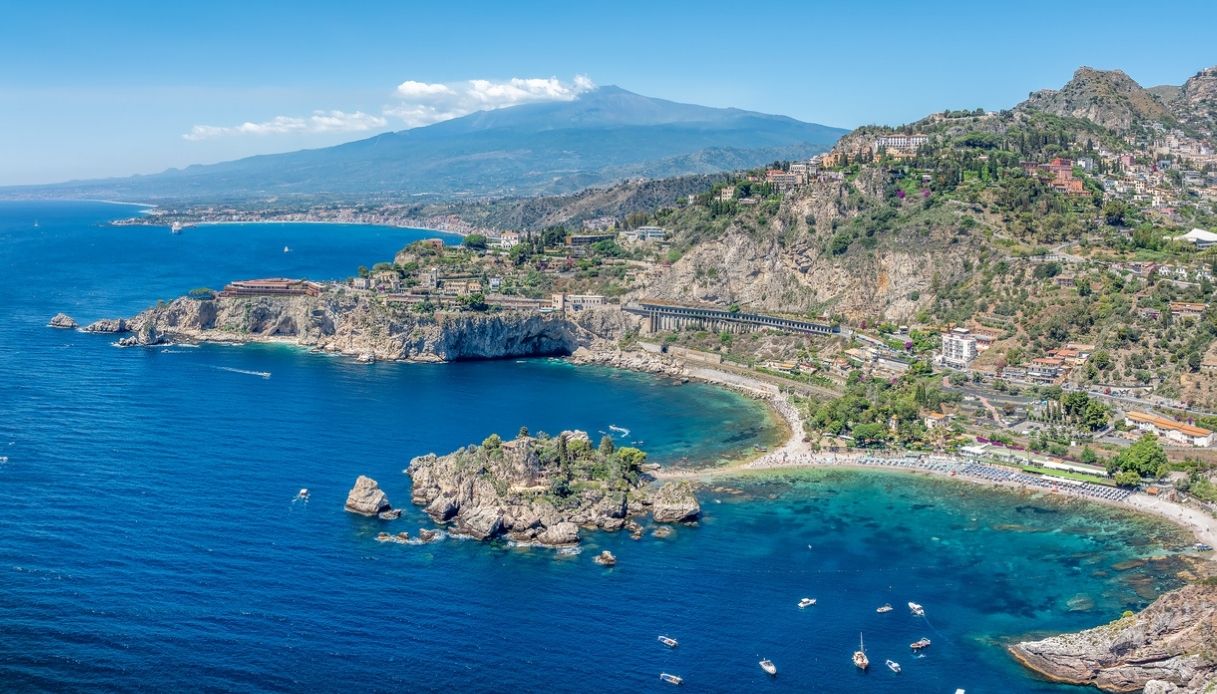 Spiaggia di Taormina bandiera blu