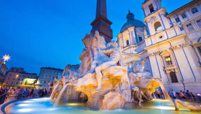 Fontana dei Quattro Fiumi, Roma