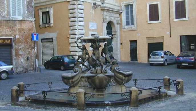 La Fontana delle Tartarughe a Roma