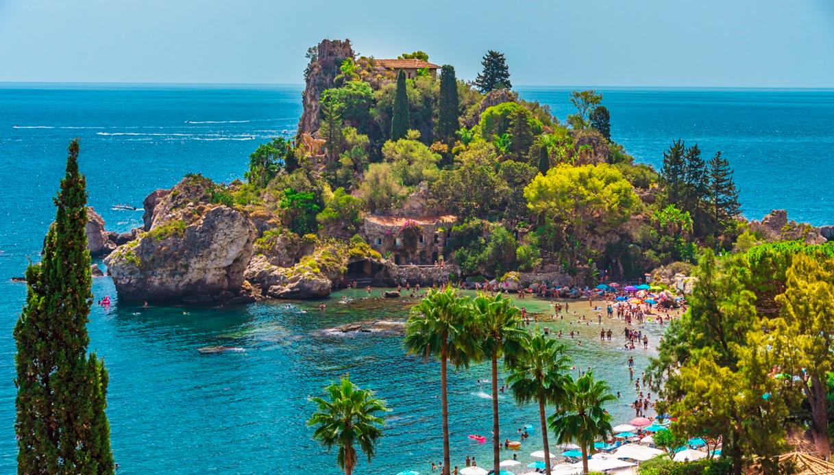 Isola Bella e spiaggia, a Taormina